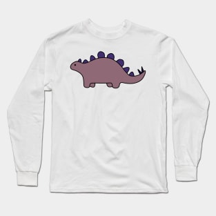 dusty pink dinosaur Long Sleeve T-Shirt